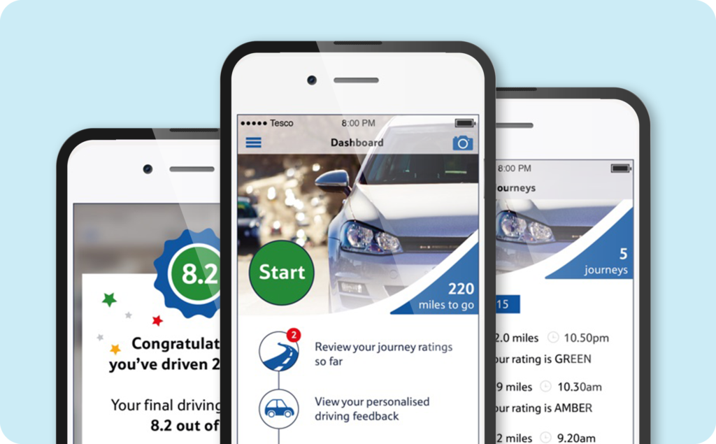 Case study image for Tesco Driving app